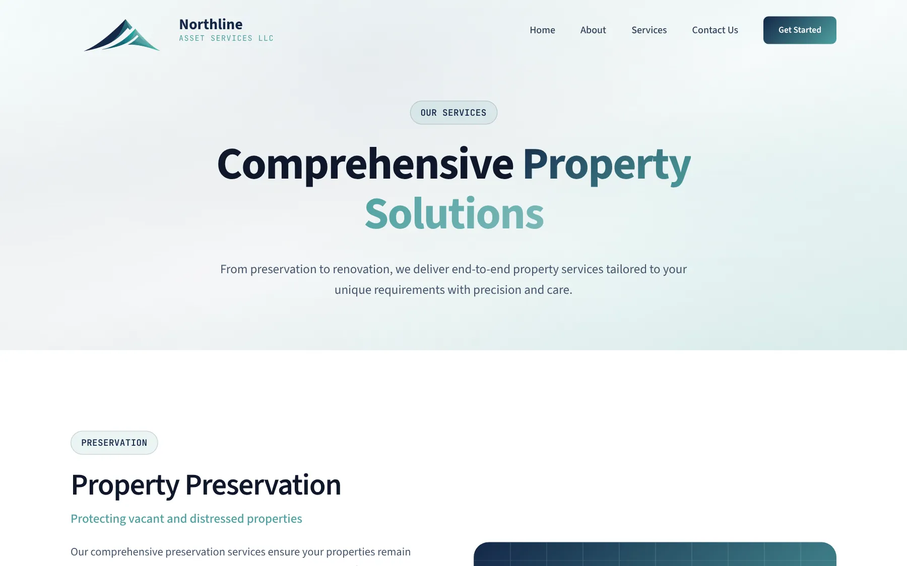 The services page