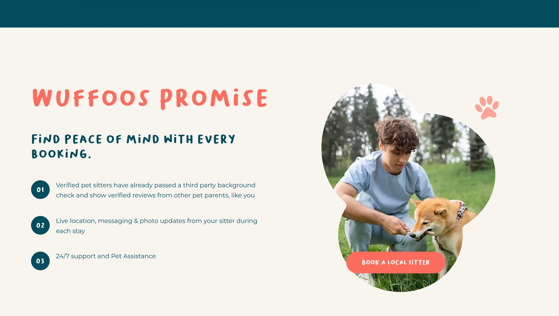 The Wuffoos promise: peace of mind with every booking