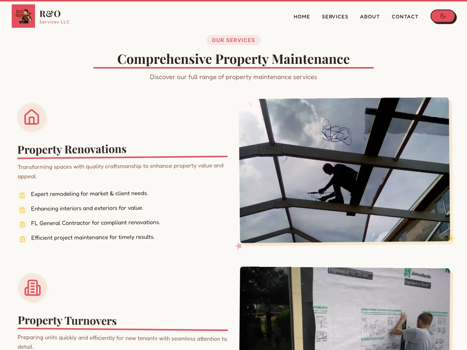 R&O Services project preview